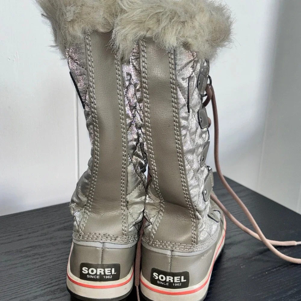 Sorel‎ Tofino II Metallic Quilted Faux Fur Waterproof Winter Boots NL2114-005 7